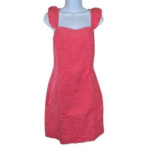 Lilly Pulitzer Sarafina Dress | 14 | Salmon | Embroidered Eyelet Lilly Lace
